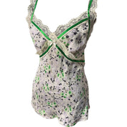Y2K euro silk lace cami (M)
