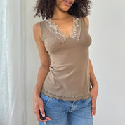 Vintage Italian Mesh Cami Top (S/M)