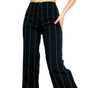 90s Black & White Pinstriped Slacks (XS/S)