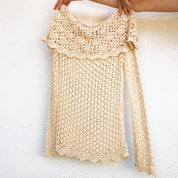 Creamy Off The Shoulder Crochet Top (S)