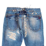 Replay Distressed Studded Jeans (S)