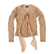 Sheer Creamy Lace Top (XS)