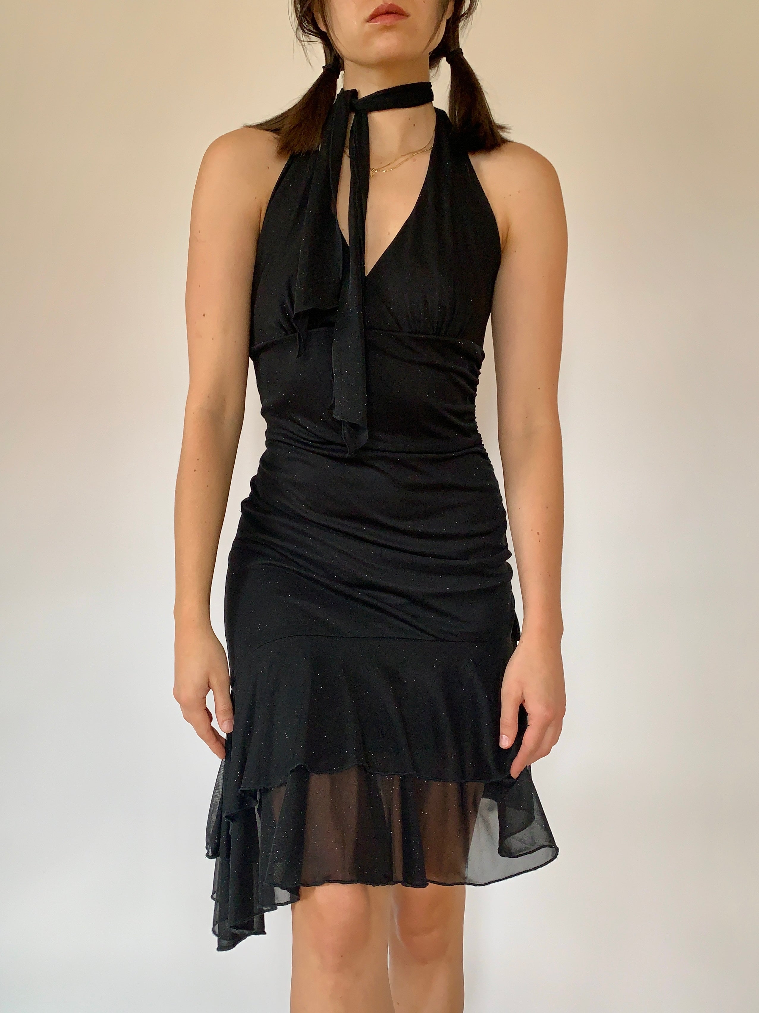 Y2K Glitter Midi Dress - Small
