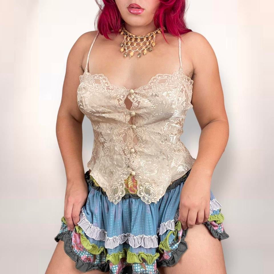 Vintage VS Embossed Satin Cami (Medium)