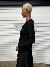 Vintage Gothic Whimsygoth Zip Up Longsleeve (M)