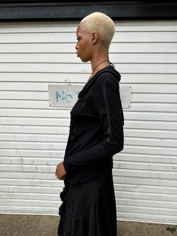 Vintage Gothic Whimsygoth Zip Up Longsleeve (M)
