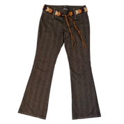 Sparkly Brown Belted Pants (M)