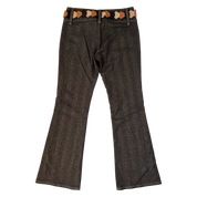 Sparkly Brown Belted Pants (M)