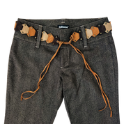 Sparkly Brown Belted Pants (M)