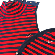 Blumarine Blugirl Striped Knit Cardigan Set (XS/S)