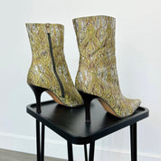 Sage Brocade Pointy Boots (8)