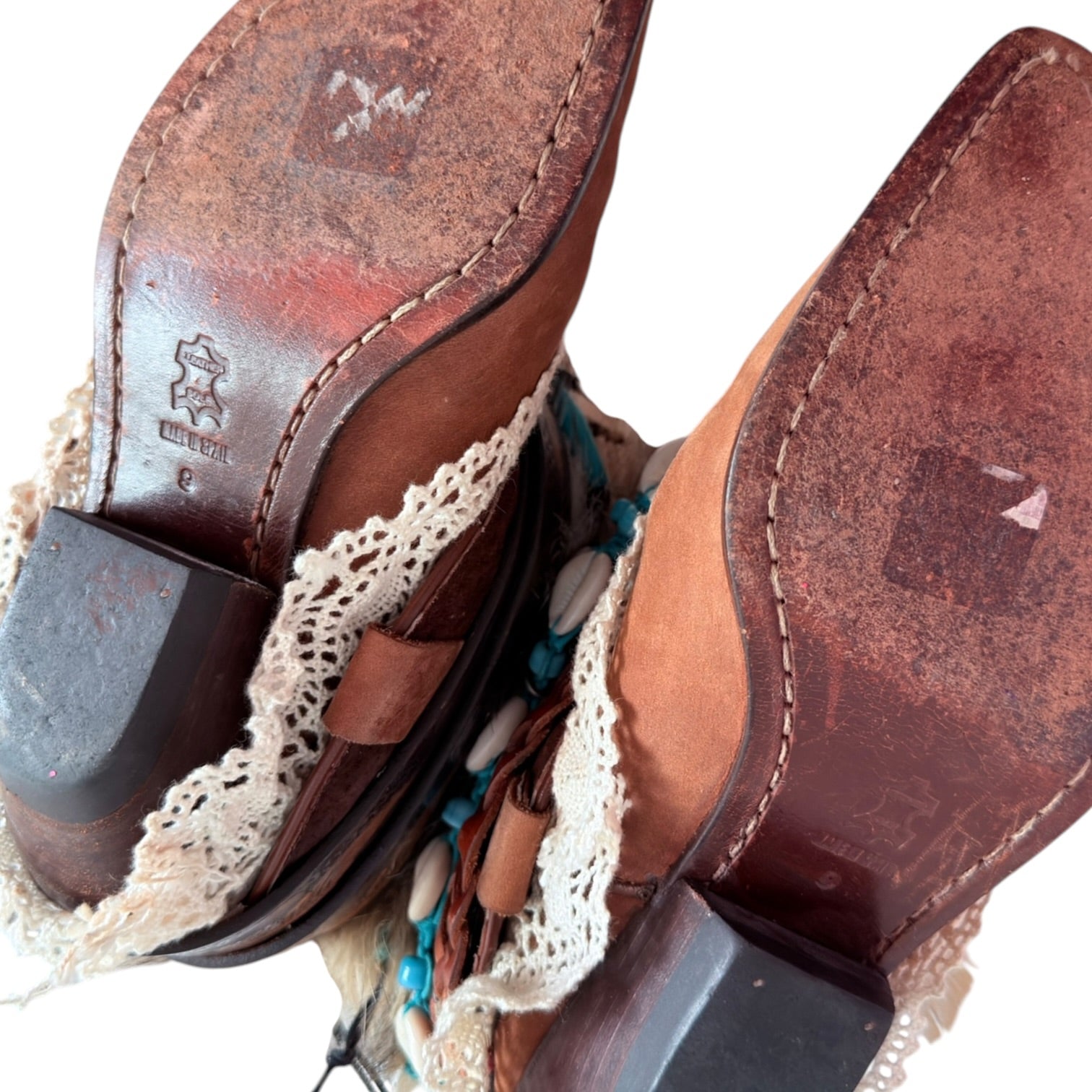 1 of 1 custom GUESS Marciano leather boho ankle boots (6/7)