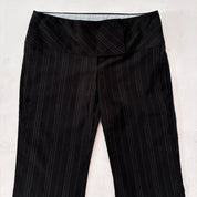 Y2K Corpcore Pinstripe Trousers (XS Slim)