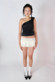 Vanilla Ribbon Micro Skirt (XS-L)