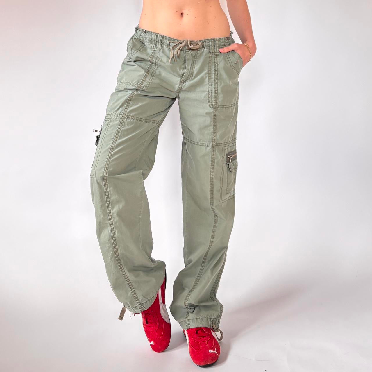 パンツ 2000's archive design cargo pants y2k 2000s Y2k Khaki CARGO Pants - Etsy