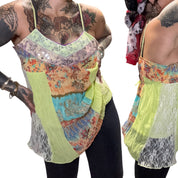 Y2K fairy boho tie back tank (L)