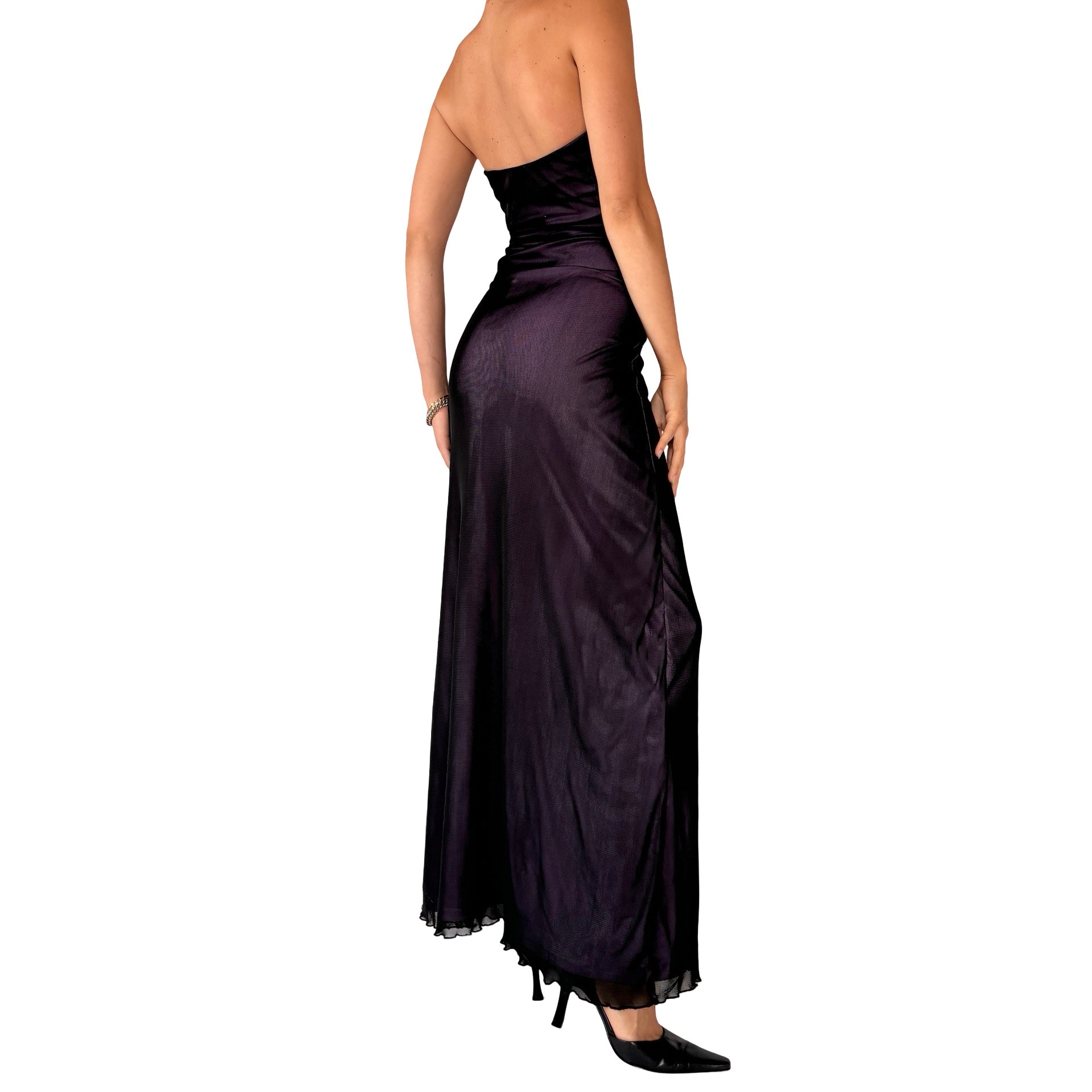 Y2K Mesh Gown (XS/S)