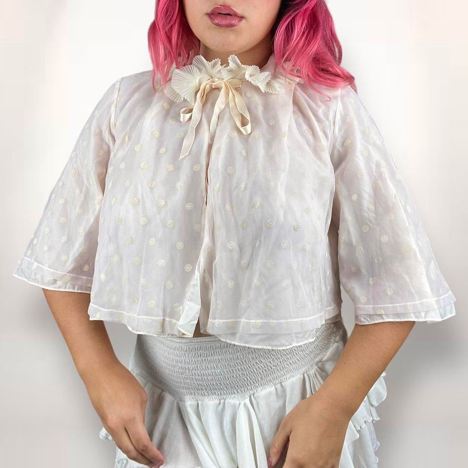1960s Powder Pink Peignoir Jacket (S-L)