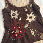 D&G “Always Check the Label” Button Floral Top (S)