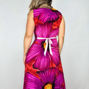 Silk Sequin Floral Maxi Dress (S)