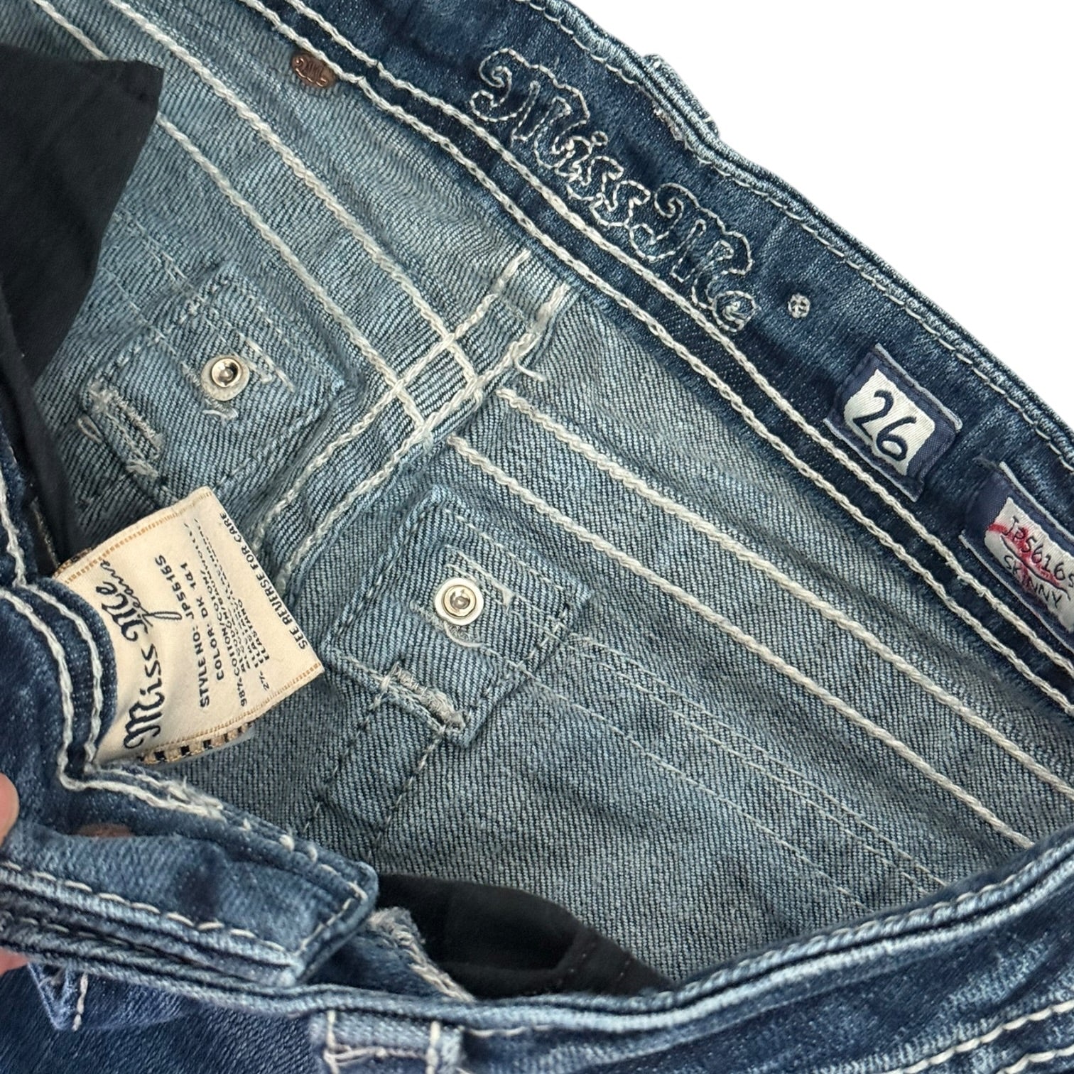 Y2K miss me angel wing skinny jeans (26)