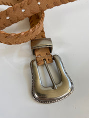 Tan leather belt