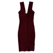 Marciano Burgundy Bandage Dress (XS)