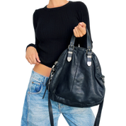 Diesel Black Leather Bag