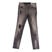 Diesel Gray Distressed Skinny Jeans (XS)