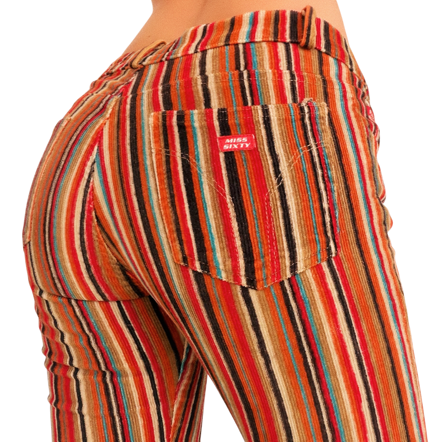 Miss Sixty Striped Corduroy Pants (XS)