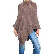 Italian Cableknit Poncho (One Size)