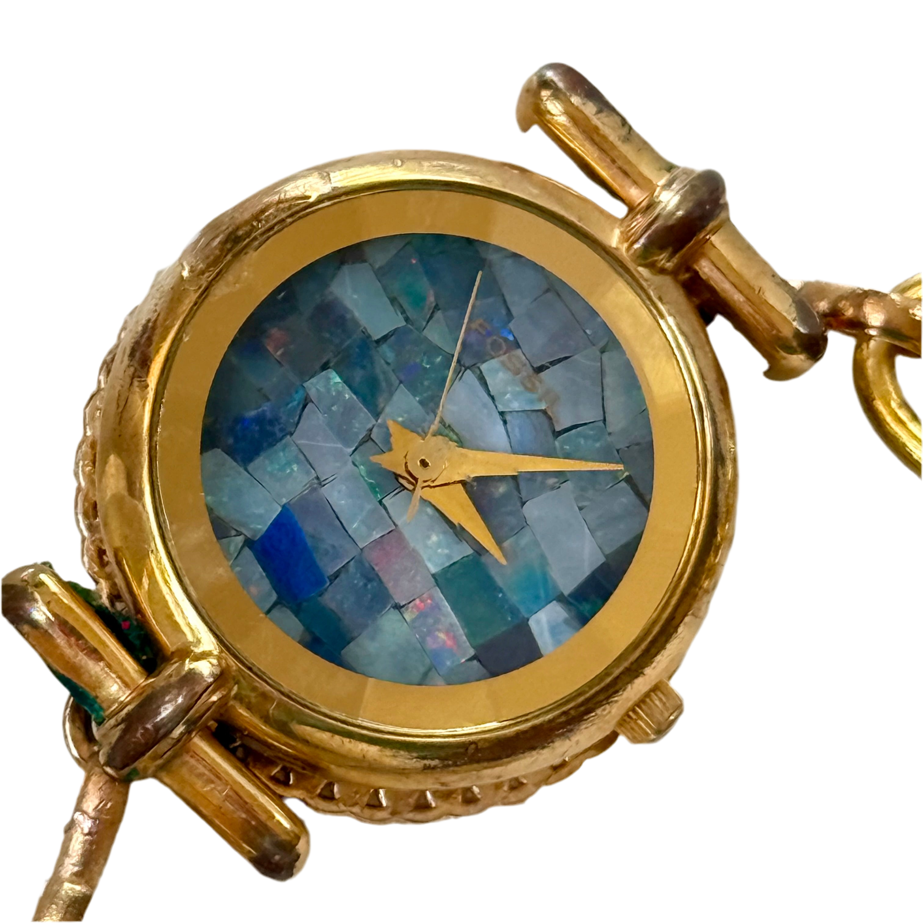 Aquamarine Gold Watch Choker