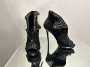 Vintage Alexander McQueen Skull Wing Stiletto Ankle Heels (UK 5 US 7 EU 38)