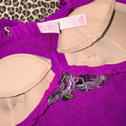 Victoria’s Secret Custom Embellished Purple Lace Slip (M)