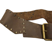 Vintage Bespoke Leather Studded Belt (S-M)