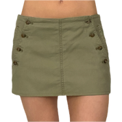 Olive Low Rise Mini Skirt (S)