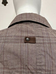 Vintage Plaid Utility Dual Zip Jacket (M)