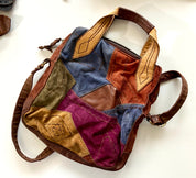 Lucky Brand Multicolor Boho
Suede Patchwork Large...