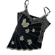 Y2K embellished micro mesh butterfly cami (S/M)