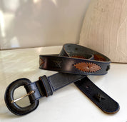 Leather belt