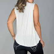 Early 2000s Plunging Cutout Top (M)