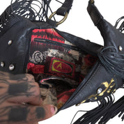 Carlos Falchi fringe boho bag