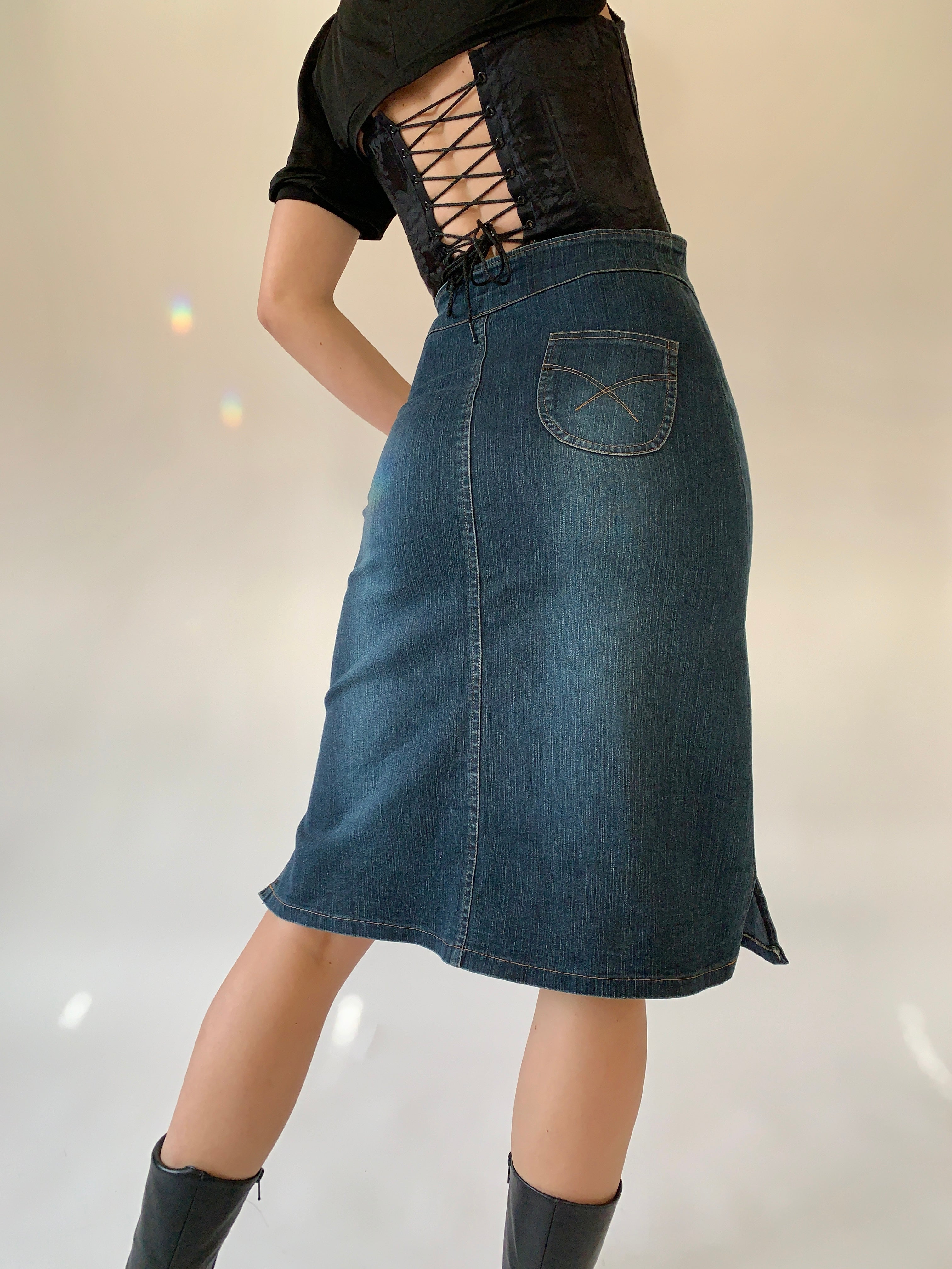 Y2K Denim Midi (S)