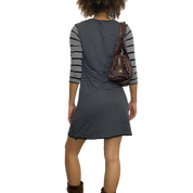 Vintage Cop Copine Striped Mini Dress (S/M)