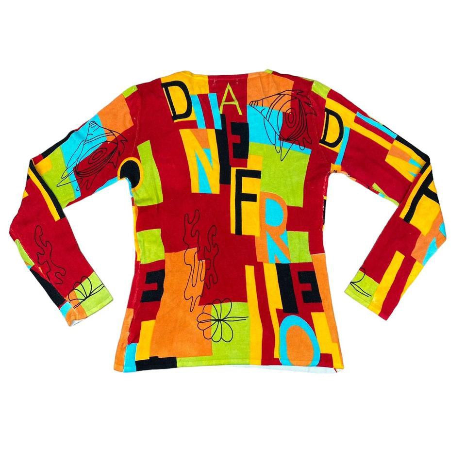 Vintage Funky Abstract Sweater (L/XL)