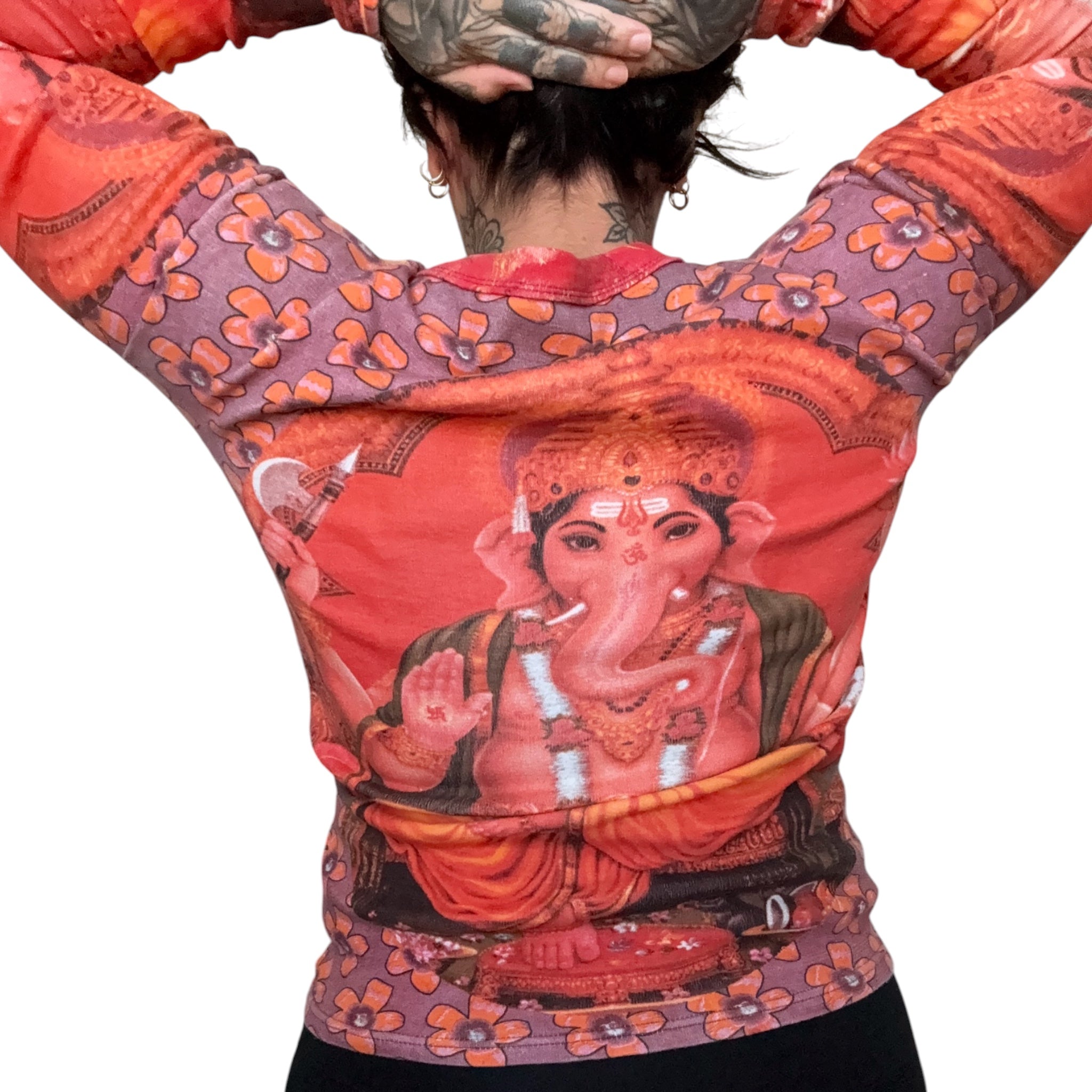 vintage AOP long-sleeve Hindu deity Lord Ganesha long sleeve (L)