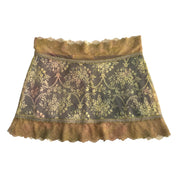 Michal Negrin Dyed Lace Mini Skirt (M/L)