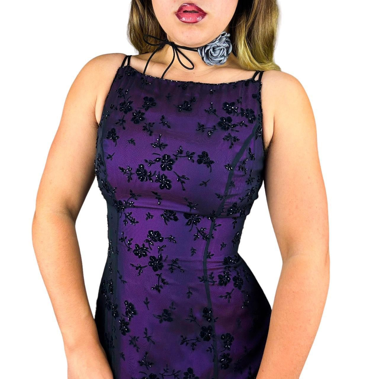 90s Whimsigoth Floral Gown (S) Holy Thrift 90s Whimsigoth Floral Gown (S) Holy Thrift