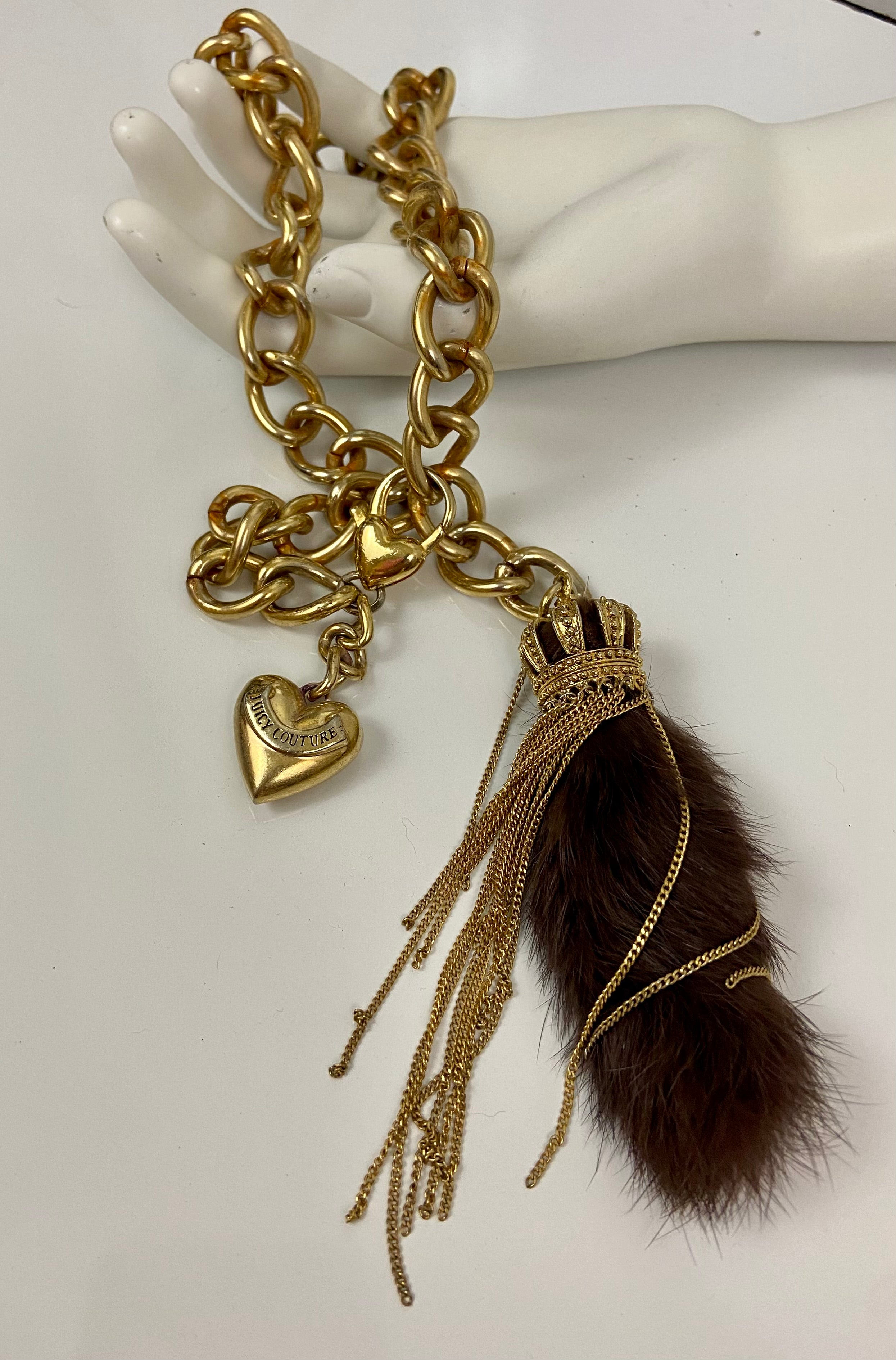 Reworked gold Juicy Couture choker