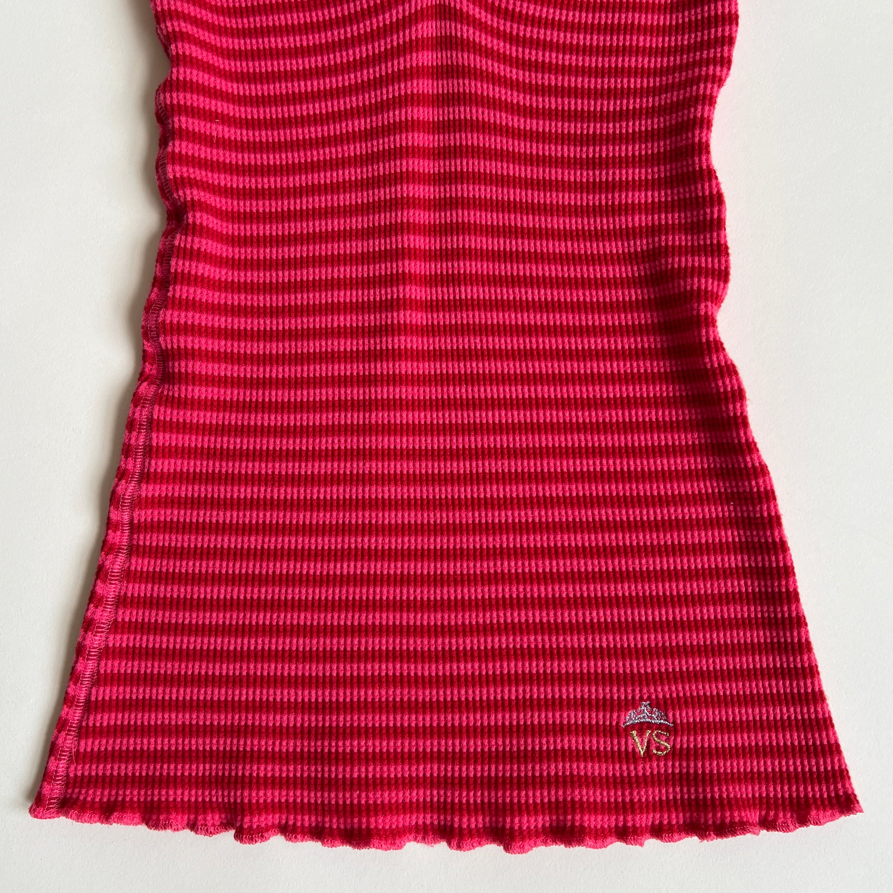 2000s VS pink stripe cami (xs/s)